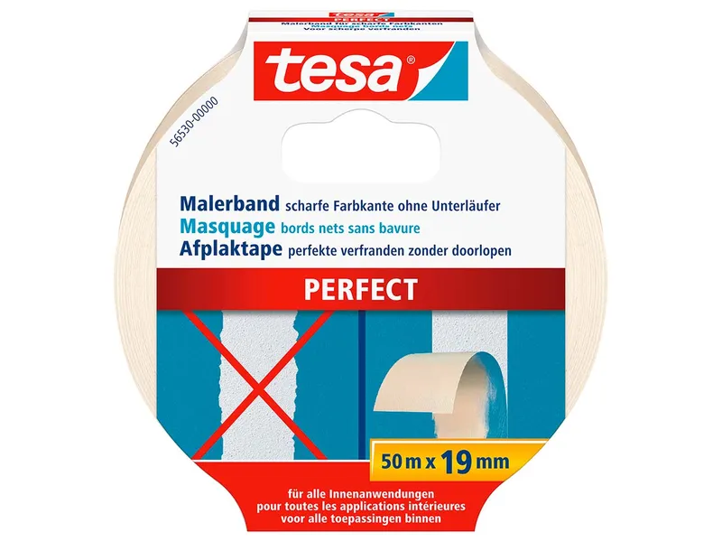 Tesa Tesa Kreppband "Perfect" 19 mm x 50 m – Produktbild 1 von 2