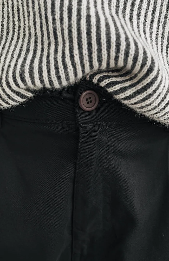 TWOTHIRDS TWOTHIRDS Herren vegan Chino-Hose Koserow Schwarz, Schwarz, – Produktbild 2 von 2