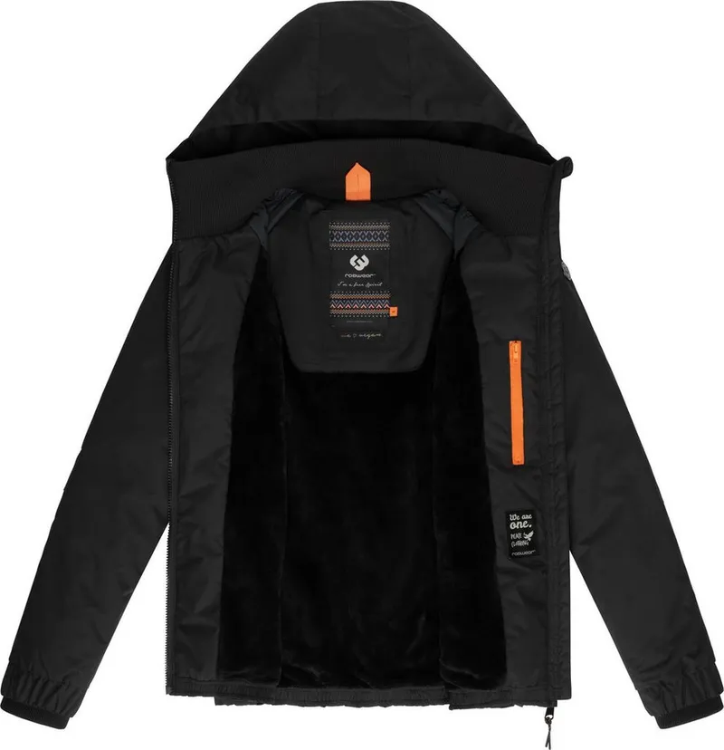 ragwear ragwear Winterjacke Dizzie Warm Wasserdichte Damen Jacke mit Kapuze, Schwarz, – Produktbild 1 von 5