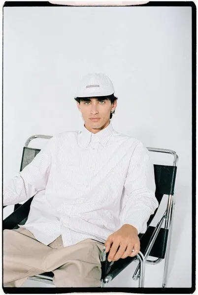Unfeigned Unfeigned - Hemd Long Sleeve Baggy Shirt Oxford, Mehrfarbig (pink sky stripes), – Produktbild 1 von 2