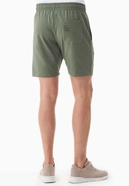 ORGANICATION ORGANICATION SAHIN | Leichte Sweatshorts aus Bio-Baumwolle, Olive, – Produktbild 4 von 4