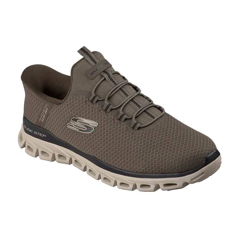 Skechers Skechers Glide Step Slipper Schuhe schwarz Herren SLIP-INS 233010 für Herren, grün, Größe 46 EU, Grün, – Produktbild 5 von 5
