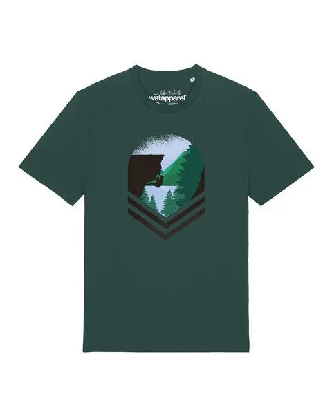 watapparel watapparel T-Shirt Unisex Bay Climbing, Glazed green, – Produktbild 1 von 2