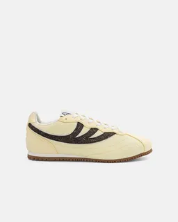 MoEa MoEa Sneakers Rise - Yellow & Black - Seaweed – Produktbild 1 von 1