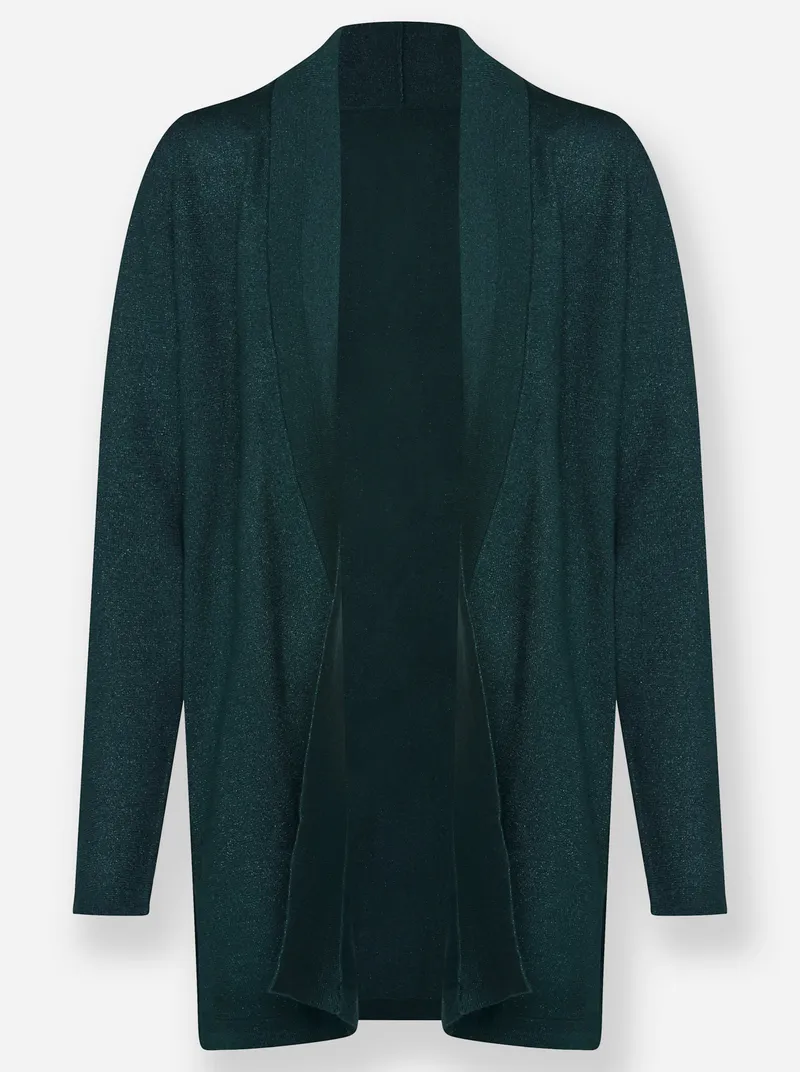 Witt Longstrickjacke, Petrol, – Produktbild 1 von 2