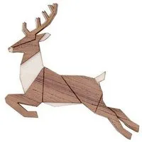 BeWooden BeWooden Holzbrosche „Jumping Deer Brooch“ – Holzbrosche Springender Hirsch – Originelles Accessoire, nachhaltiger Holzschmuck – Produktbild 1 von 1