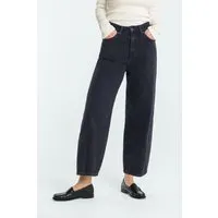 Kings Of Indigo Kings of Indigo Damen vegan Jeans Unisex Leila Holo Washed Schwarz, Schwarz, – Produktbild 2 von 3