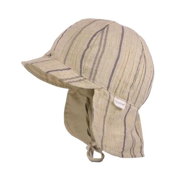 Maximo Maximo Kleinkinder Sonnenmütze Bio Baumwolle mit UV-Schutz 50 Plus, Beigemelange, – Produktbild 2 von 2