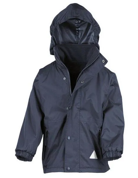 Result Genuine Recycled Result Genuine Recycled Kinder Junior Regenjacke Winterjacke Fleece gefüttert, Navy, – Produktbild 2 von 4