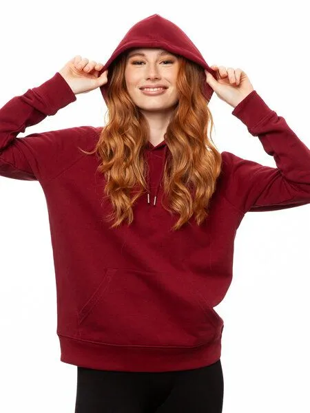 FellHerz FellHerz Damen Hoodie Kapuzenpullover, Rot, – Produktbild 3 von 5