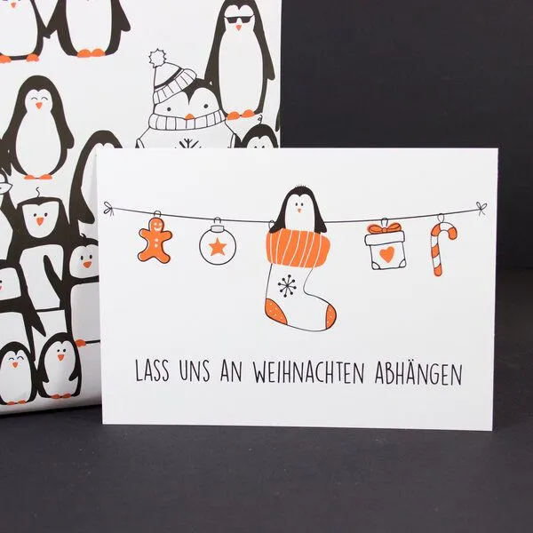 Bow & Hummingbird Bow & Hummingbird Postkarte "Lass uns abhängen" – Produktbild 1 von 3