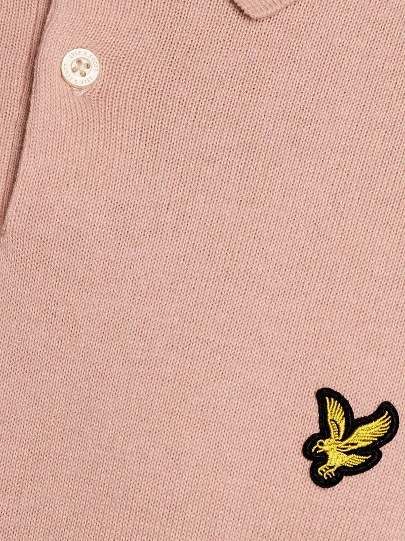 Lyle and Scott Lyle & Scott Strick-Poloshirt Grapefruit Rosa - Größe XXL, Pink, – Produktbild 2 von 5