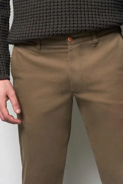 M 5 BY MEYER M 5 BY MEYER MIKROSTRUKTUR SUPER-STRETCH CHINO, Braun (esche), – Produktbild 5 von 5