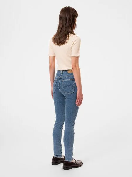 Nudie Jeans Nudie Jeans Jeans - Hightop Tilde - aus einem Baumwolle/Elasthan-Mix, Blue, – Produktbild 8 von 8