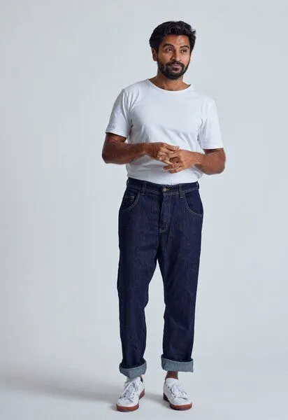 Flax and Loom Flax and Loom Loose Fit Jeans Modell: Curny, Rinse (blau), – Produktbild 2 von 3