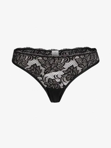 erlich textil erlich textil Emilia String mit Spitze aus Q-Nova, Schwarz, – Produktbild 5 von 5