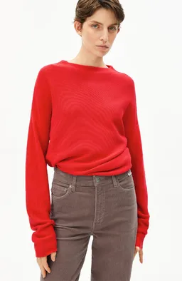 ARMEDANGELS ARMEDANGELS Damen vegan Pullover Merinaa Candy Apple Red – Produktbild 1 von 1