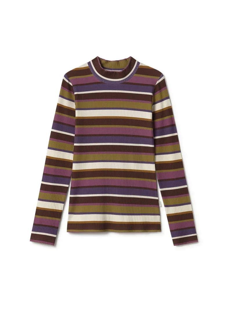 TWOTHIRDS TWOTHIRDS Damen vegan Top Portumna Mehrfarbig Gestreift, Rosa, – Produktbild 1 von 2