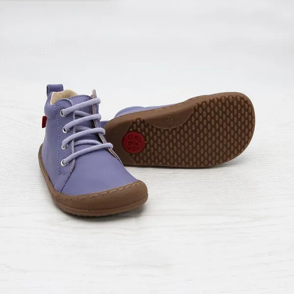 Pololo Pololo Barfuß-Halbschuh "ECO" zum Schnüren, aus chromfreiem Leder, unisex, Lila, – Produktbild 4 von 4