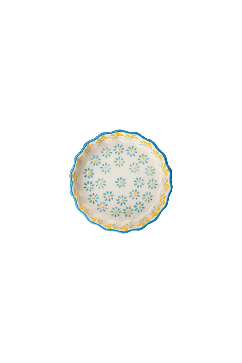 Tranquillo Tarteletteform FLORAL 11 cm - blau – Produktbild 1 von 2