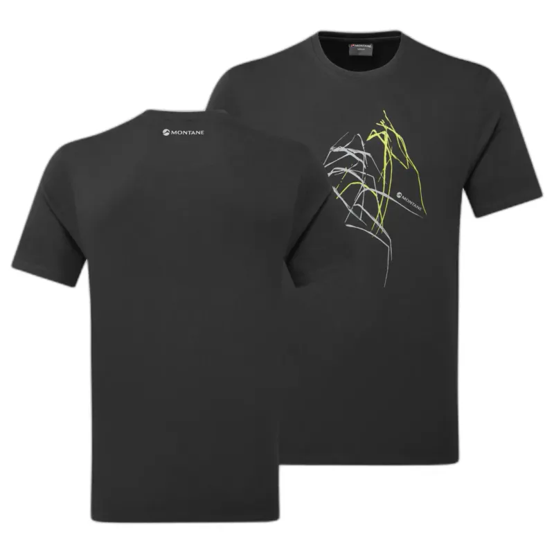 Montane T-Shirt Montane Abstract Mountain, Gris, – Produktbild 1 von 1
