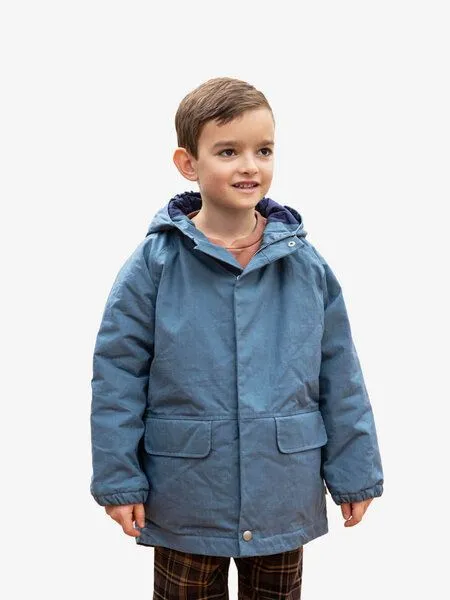 MATONA Matona Winterjacke für Kinder aus gewachster Bio-Baumwolle / Padded Jacket, Storm, – Produktbild 2 von 2