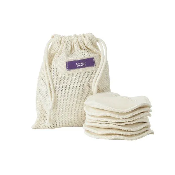 Living Crafts Living Crafts Abschminkpads, 7er-Set, Natural, – Produktbild 2 von 2