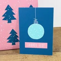 Bow & Hummingbird Bow & Hummingbird Postkarte Frohes Fest – Produktbild 1 von 1