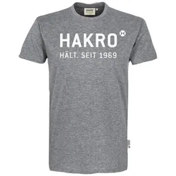 HAKRO HAKRO T-Shirt Logo #1969 Gr. M grau meliert – Produktbild 1 von 1