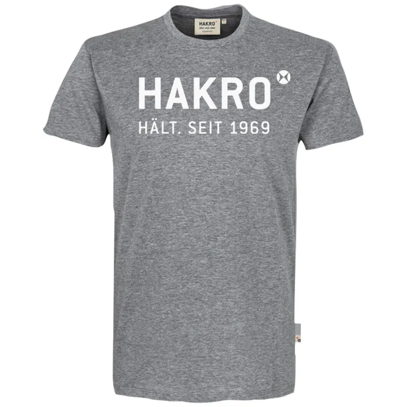 HAKRO HAKRO T-Shirt Logo #1969 Gr. S grau meliert – Produktbild 1 von 1