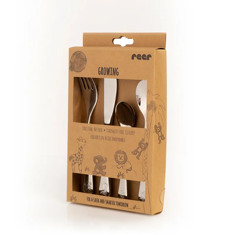reer reer Growing Edelstahl-Besteck 4-teilig ca. 23x12x2,5 cm – Produktbild 4 von 5