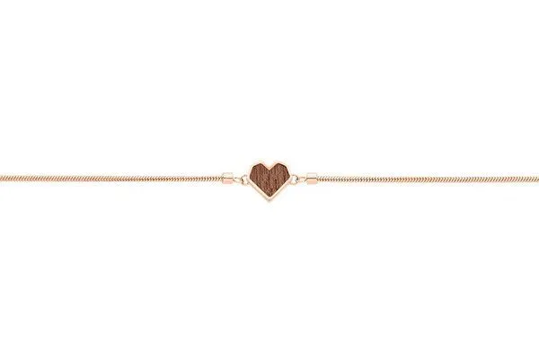 BeWooden BeWooden Herzchen Armbänder mit Holzdetail, Rea, – Produktbild 1 von 3