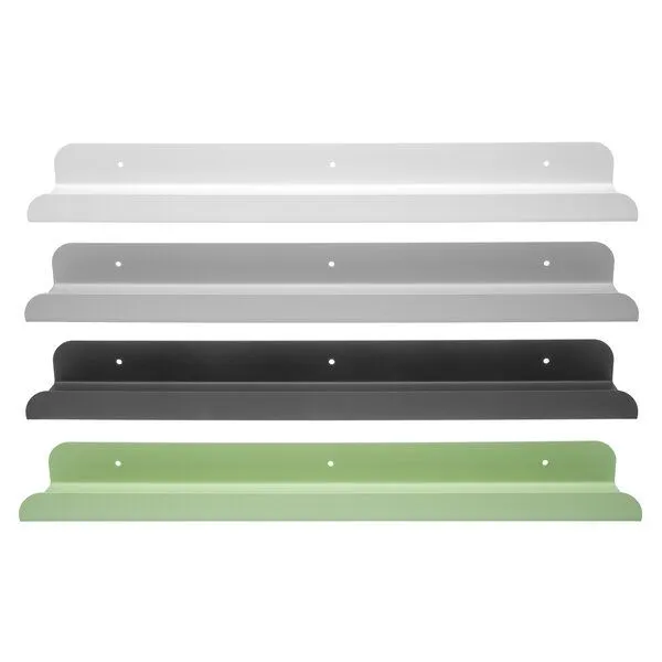 weld weld Wandregal Solid 02, Schwarz (anthrazit), – Produktbild 2 von 4