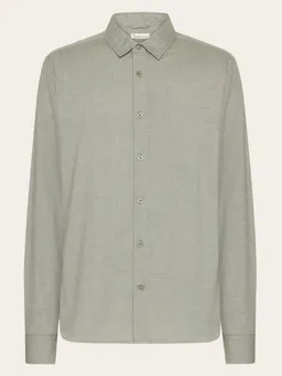 KnowledgeCotton Apparel KnowledgeCotton Apparel Herren vegan Hemd Light Twill Burned Olive – Produktbild 1 von 1