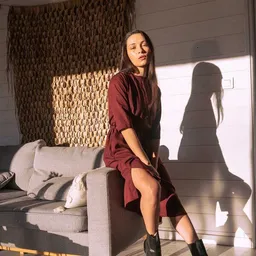WiDDA berlin WiDDA berlin Hemdblusenkleid BAYA bordo aus TENCEL – Produktbild 1 von 1