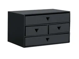 Schubladenbox "Color" aus Karton, 4 Fächer, für DIN A4/A5 – Produktbild 1 von 1