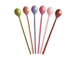 RICE RICE Latte-Macchiato-Löffel Latte-Löffel Solid Colors, 6er-Set, Unifarben, Melamin robust – Produktbild 1 von 1