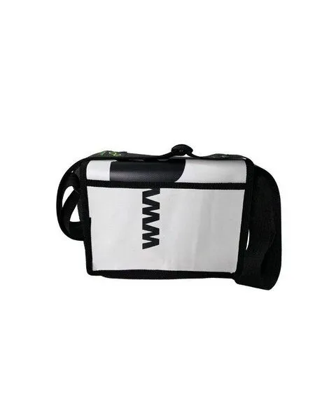 DEMANO DEMANO Kleine Schultertasche aus Recycelte Bannern Universitat XS, Weiss, – Produktbild 3 von 4