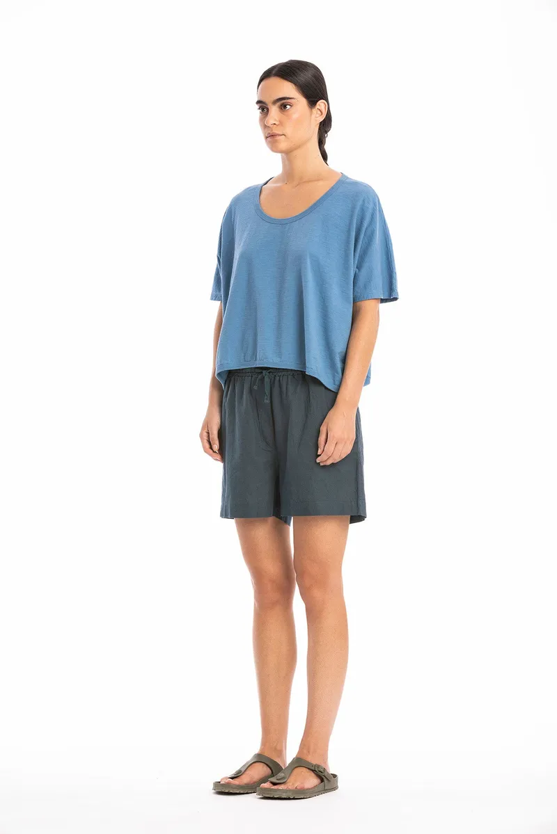 RAVENS VIEW IBIZA RAVENS VIEW IBIZA Damen vegan Oberes Quadrat Maui Blau, Blau, – Produktbild 1 von 2