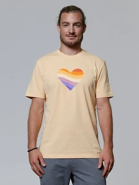 watapparel watapparel T-Shirt Unisex Rainbow Heart, Nispero, – Produktbild 2 von 4