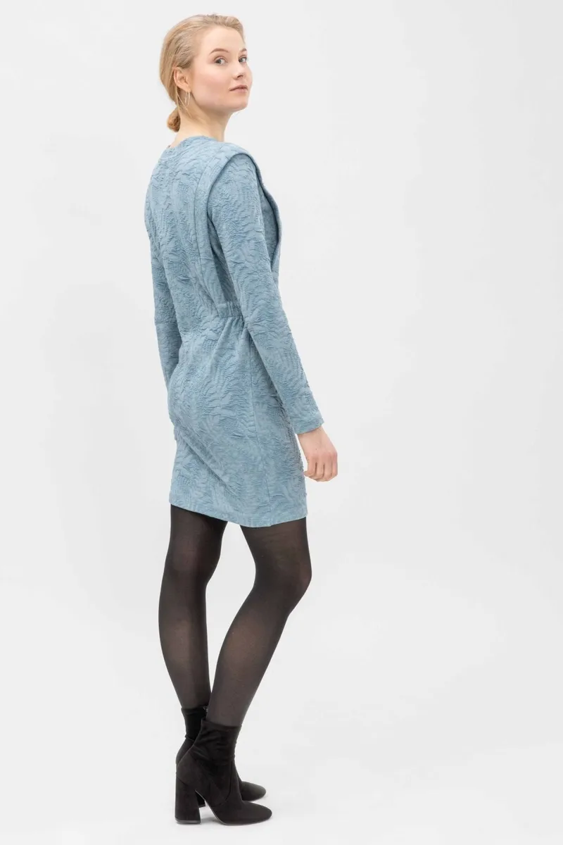 Lovjoi LOVJOI Damen vegan Mini Kleid Abelone Vintage Blue, Hellblau, – Produktbild 2 von 2