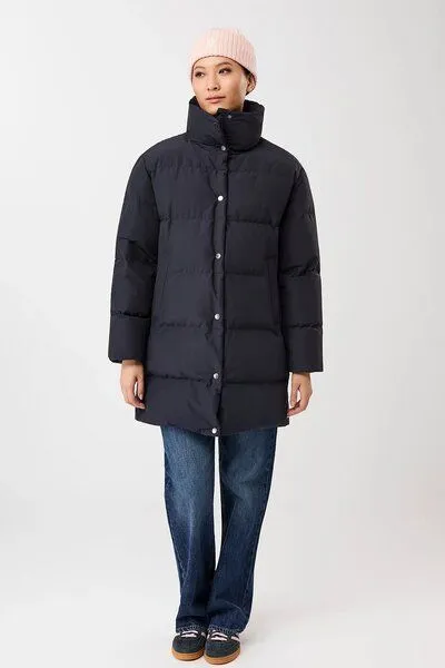 LangerChen LangerChen - Daunenjacke mit Stehkragen, Blau (navy), – Produktbild 2 von 3