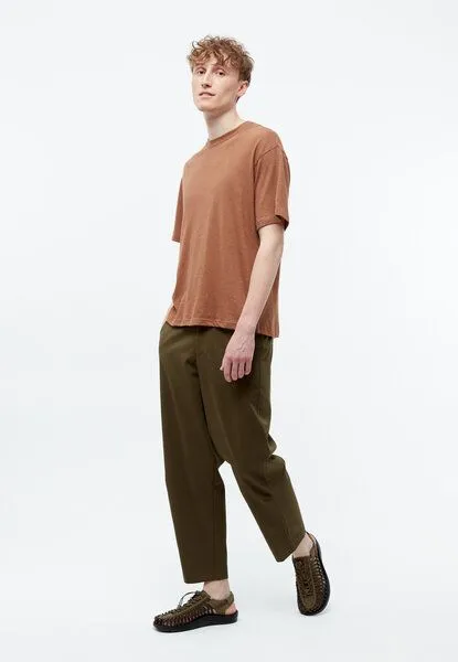 Givn Berlin Givn Berlin Leinen T-Shirt Modell: Lasse, Pecan brown (braun), – Produktbild 3 von 5