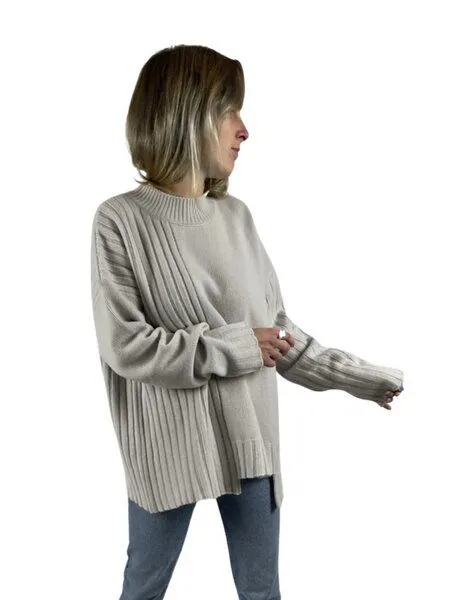 noemvri fashion label noemvri fashion label Frances Strickpullover, Grau, – Produktbild 3 von 3