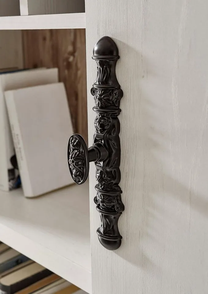 Home affaire Kommode Florenz, im romantischen Landhaus-Look, Breite 105 cm, Weiß, – Produktbild 5 von 5