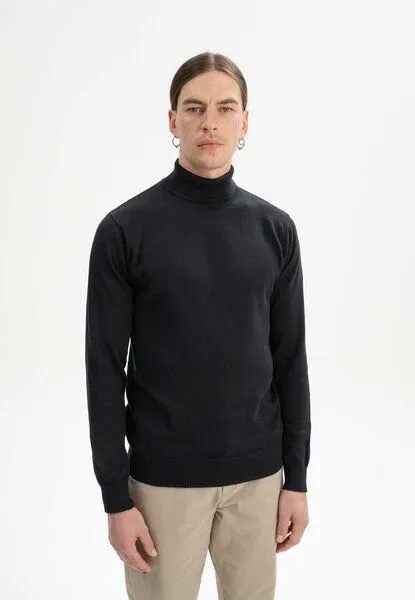 MELA Feinstrick Rollkragenpullover KANJA | von MELA | Fairtrade & GOTS zertifiziert, Schwarz, – Produktbild 1 von 4