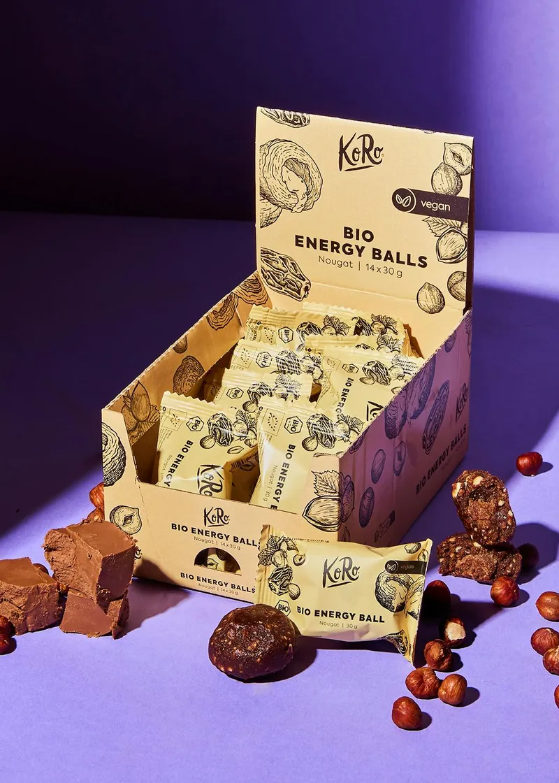 KoRo Bio Energy Ball Nougat 14 x 30 g – Produktbild 1 von 5