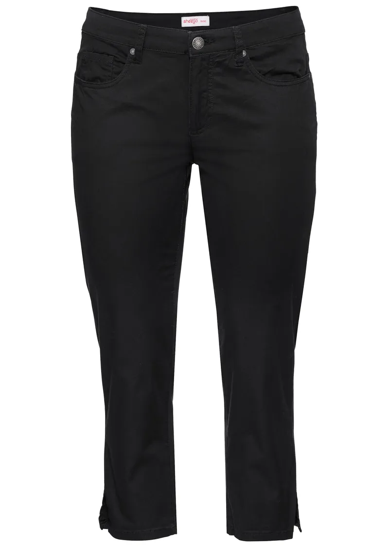 sheego 7/8-Hose, Schwarz, – Produktbild 1 von 2