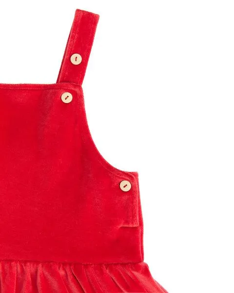 Leela Cotton Leela Cotton Kinder Nickykleid, Ziegelrot, – Produktbild 3 von 4