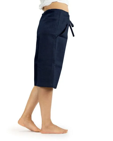 SCHAZAD Bermuda-Leinenhose von SCHAZAD, Marine, – Produktbild 2 von 3